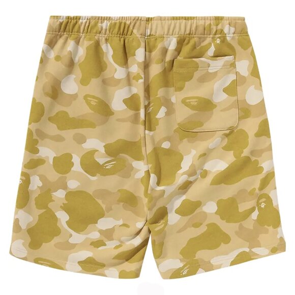 BAPE Color Camo Shark Sweat Shorts Yellow | A Bathing Ape - Picture 2 of 2